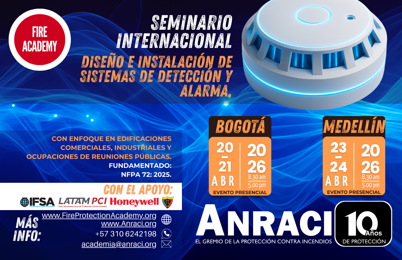 Seminario Internacional: Diseño e Instalación de Sistemas de Detección y Alarma.