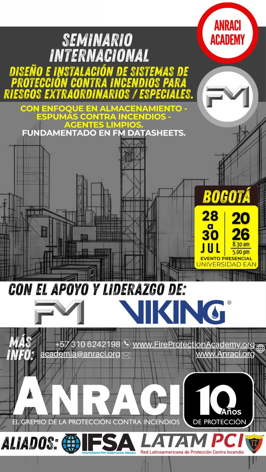 Seminario Internacional Diseño e Instalación de Sistemas de Protección Contra Incendios para Riesgos Extraordinarios / Especiales.
