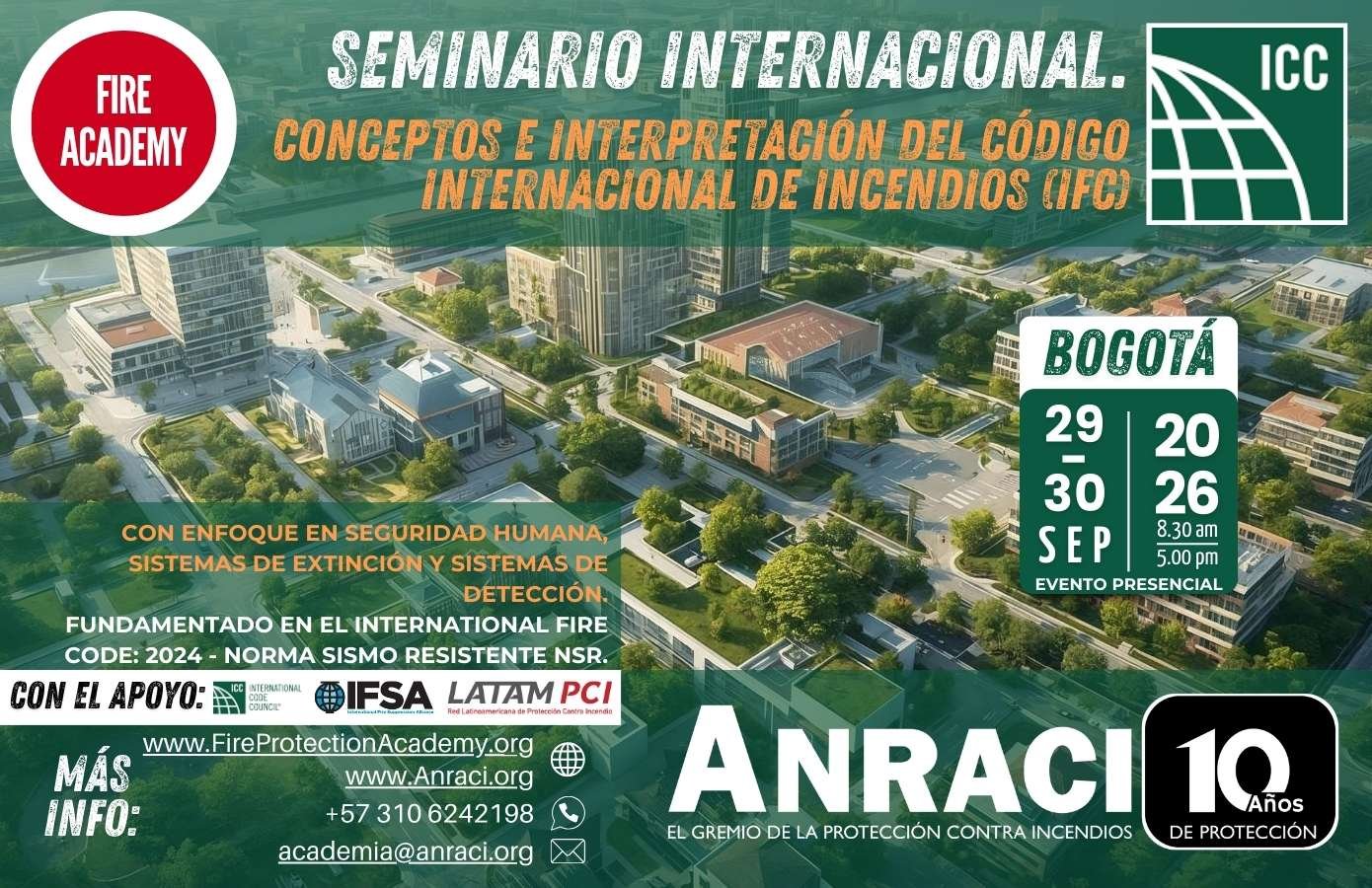Seminario Internacional Conceptos e Interpretación del Código Internacional de Incendios (IFC)