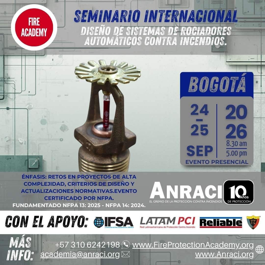 Seminario Internacional Diseño de Sistemas de Rociadores Automáticos Contra Incendios.