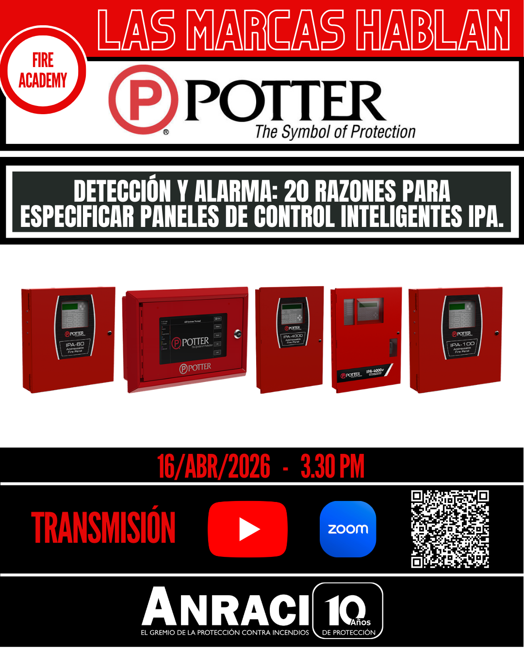 Detección y Alarma: 20 razones para especificar paneles de control inteligentes IPA - Potter