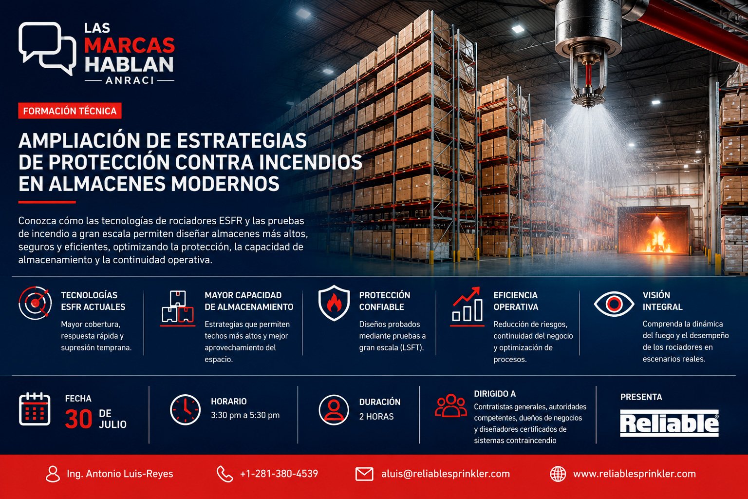 Ampliación de estrategias de protección contra incendios en almacenes modernos.