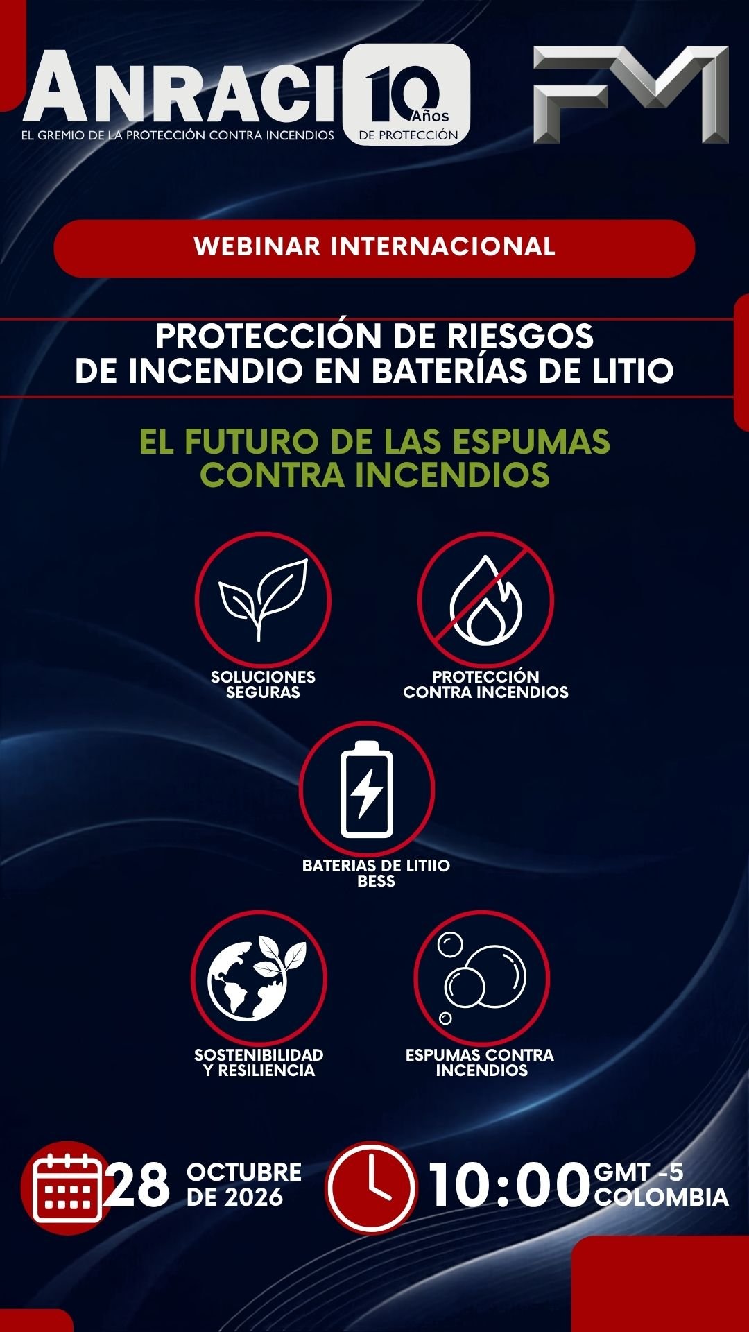 Protección de Riesgos de Incendio en Baterías de Litio y el Futuro de las Espumas Contra Incendios