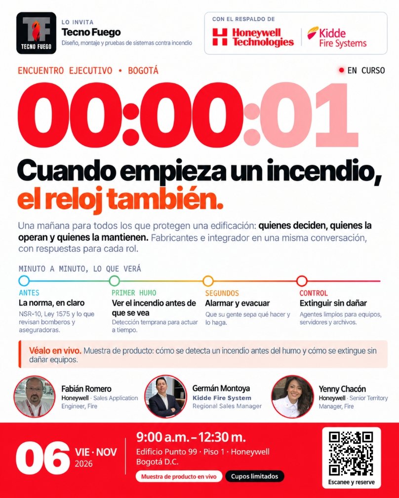 CUANDO EMPIEZA UN INCENDIO, EL RELOJ TAMBIÉN