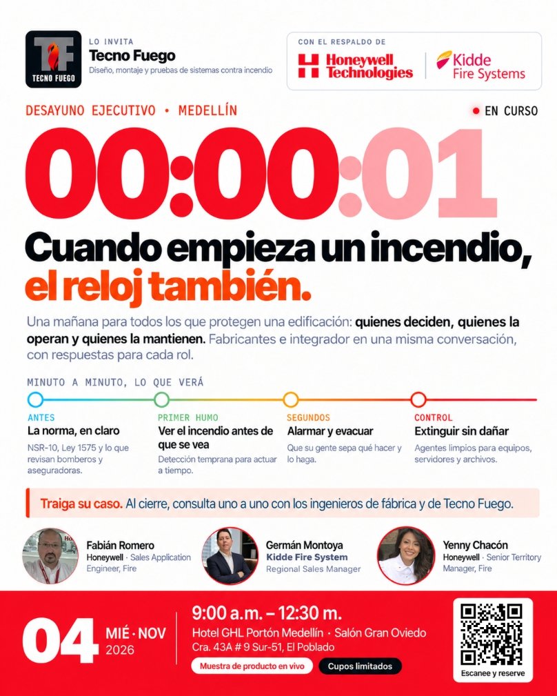 CUANDO EMPIEZA UN INCENDIO, EL RELOJ TAMBIÉN