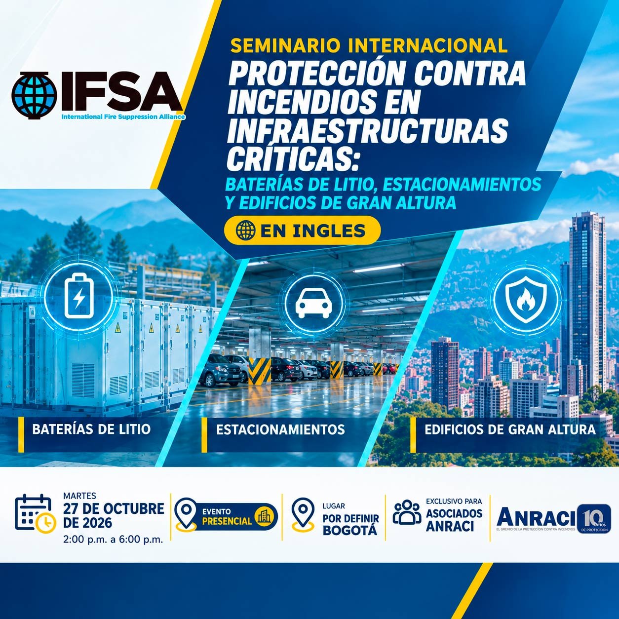 eminario Internacional Protección Contra Incendios en Infraestructuras Críticas